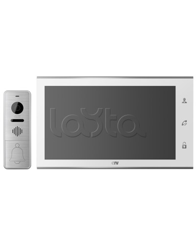 Комплектвидеодомофона CTV-DP4105AHD (белый) в Иваново Комплекты домофонов Pintop.ru