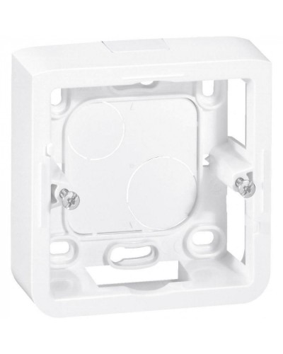 Коробка накладная, глубина 30 мм, белая Mosaic Legrand 080280 в Иваново Аксессуары для кабель-канала Pintop.ru