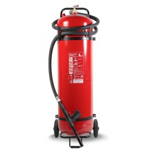 Огнетушитель ПОЖТЕХНИКА ОП-100(з) МИГ на тележке с перекрывным стволом (10А, 233В-2, С, Е) (баллон 125л., ОТВ-100кг)