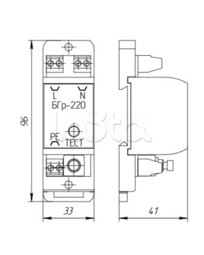 Устройство защиты Forteza Блок БГр-220В АС в Иваново Устройства защиты операционных процессоров (ОПС) Pintop.ru