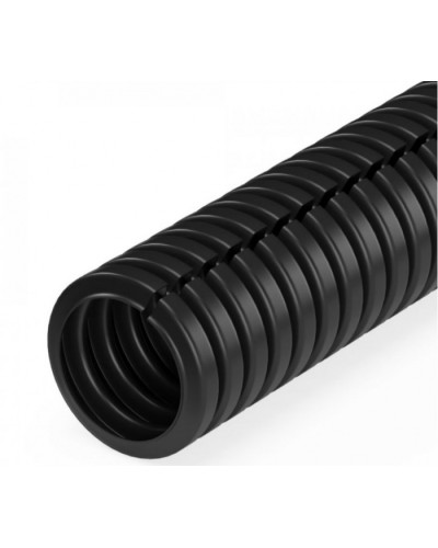 Труба гофрированная ПП лёгкая 350 Н безгалогенная (HF) разрезная черная д16 (25м/уп) Промрукав (PR02.0244) в Иваново Труба гофрированная Pintop.ru