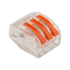 Универсальная многоразовая 3-проводная клемма (50шт/уп) REXANT (07-5253-1)