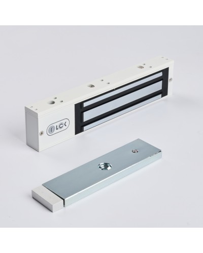 R-Lock RL-EM280-LSW - Электромагнитный замкок, 280кг, DC12/24B, цвет белый, RAL9016(белый), два датчика втроены в корпус замка: датчик Холла и магнито-контактный датчик в Иваново Электромагнитные замки Pintop.ru