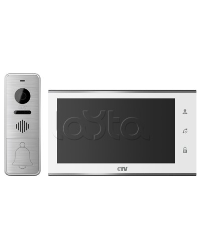 Комплект видеодомофона CTV-DP4705AHD (белый) в Иваново Комплекты домофонов Pintop.ru