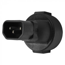 Адаптер переходной, розетка Schuko - вилка C14, 220В, 10А, черный LANMASTER (LAN-PPS/14-BK)