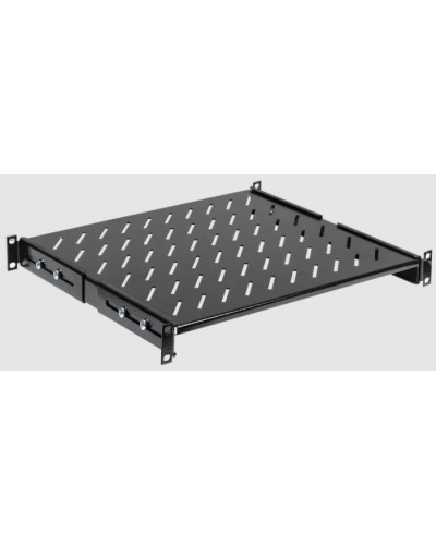 Полка стационарная L=400мм черная ITK FS05-400PI-R в Иваново Полки для шкафов и стоек Pintop.ru