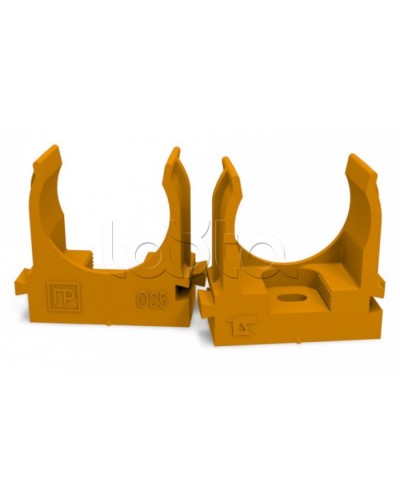 Крепеж-клипса для труб для монтажного пистолета оранжевая д25 (100шт/700шт уп/кор) Промрукав (PR13.0153) в Иваново Держатели, клипсы, скобы Pintop.ru