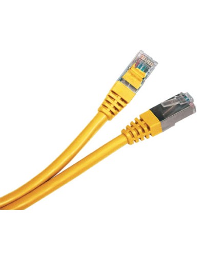 Патч-корд экранированный Hyperline PC-LPM-STP-RJ45-RJ45-C5e-0.5M-LSZH-YL в Иваново Патчкорды (медные) Pintop.ru
