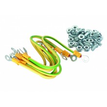Eurolan Набор проводов заземления, 4 провода 250 мм × 4,0 кв.мм, 4 провода 150 мм × 4,0 кв.мм (60A-14-13GR)
