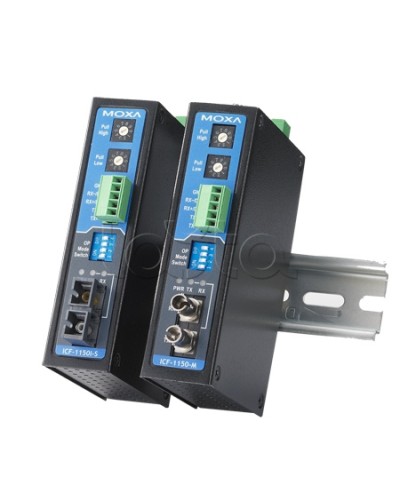 Конвертор RS-232/422/485 в оптику MM (ST)Moxa ICF-1150I-M-ST-T в Иваново Дополнительное оборудование для ОПС Pintop.ru