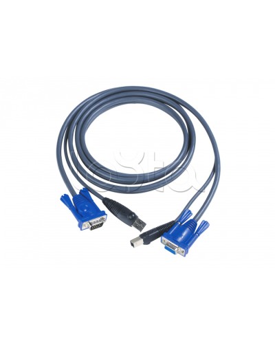 КВМ-кабель с интерфейсами USB, VGA (3м) ATEN 2L-5003U в Иваново Видеоусилители, Модуляторы, Делители Pintop.ru