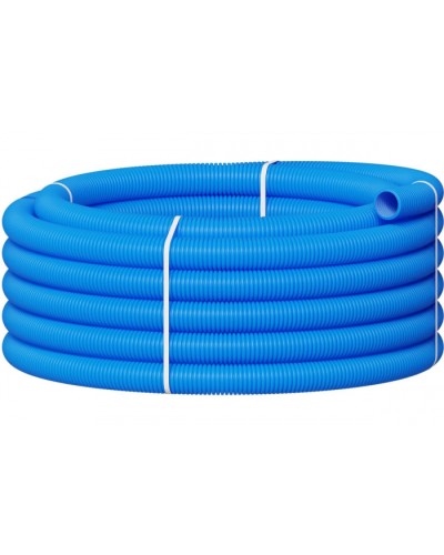 Вентиляционная труба гибкая двустенная для воздуховода (ПНД) D90мм цвет голубой(1шт=50м) Экопласт 803090TR-1 в Иваново Гладкая труба Pintop.ru