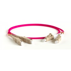 Патч-корд волоконно-оптический Hyperline FC-D2-504-ST/PR-ST/PR-H-15M-LSZH-MG