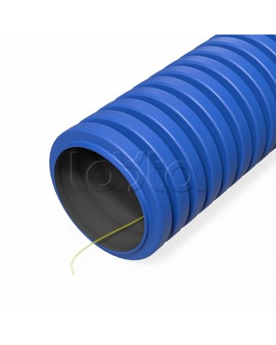Труба гофрированная двустенная ПНД гибкая тип 750 (SN49) с/з синяя d40 мм (150м/уп) Промрукав (PR15.0286) в Иваново Труба гофрированная Pintop.ru