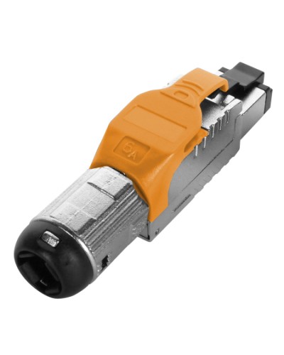 Разъем полевой оконцовки RJ-45 Hyperline (PLUE-8P8C-S-C6A-SH-OR) в Иваново Коннекторы Pintop.ru