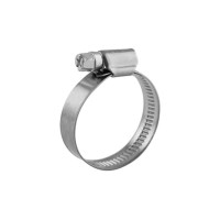 Хомут червячный 60-80/12-0,8мм, нержавеющая сталь W2, (25 шт/уп) REXANT 07-0760-12