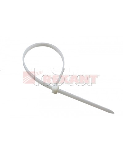 Хомут-стяжка нейлоновый, многоразовый 3х100 мм СКМ-100 белый (100шт/уп) REXANT 07-0109 в Иваново Стяжки-хомуты Pintop.ru