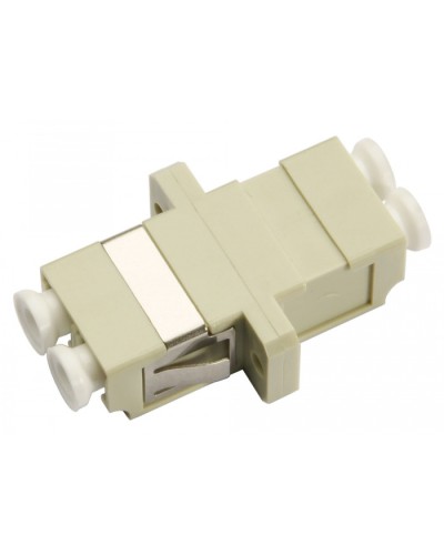 Соединитель проходной LC-LC duplex, MM(для многомодового кабеля) Cabeus DLC-DLC-MM в Иваново Проходные адаптеры и розетки оптические Pintop.ru