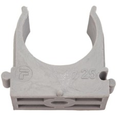 Крепёж-клипса для труб ø25 мм, серая (100 шт/уп)Rexant (28-0125-2)