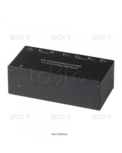 Распределитель видеосигнала HDCVI/HDTVI/AHD/CVBS SC&T CD408HD в Иваново Видеоусилители, Модуляторы, Делители Pintop.ru