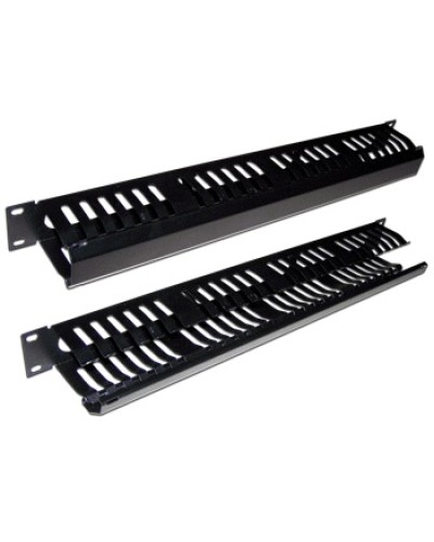 Органайзер кабельный 19 1U c крышкой на 24 порта TWT TWT-ORG/CV24-1U в Иваново Кабельные органайзеры Pintop.ru