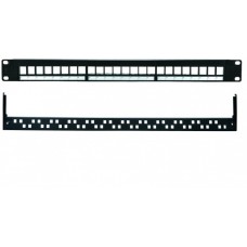 Патч-панель 19”, 1U, 24 порта UTP Eurolan (27B-00-24BL)