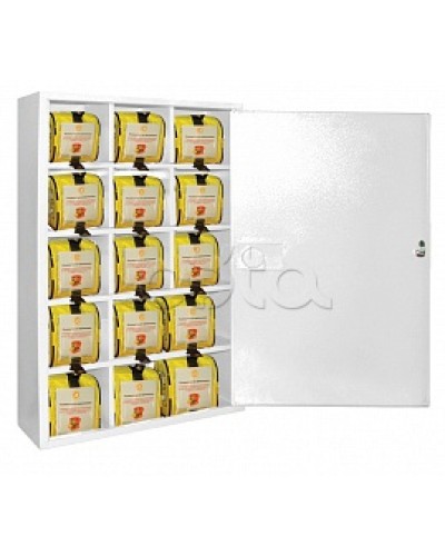 Футляр металлический секционный ПОЖТЕХНИКА ФМС-15 закрытый, белый в Иваново Пожарные шкафы Pintop.ru