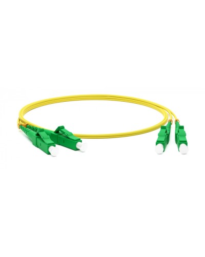 Патч-корд волоконно-оптический одномодовый SM 9/125 (OS2), LC/APC-LC/APC, duplex, LSZH, 5 м Hyperline FC-D2-9-LC/AR-LC/AR-H-5M-LSZH-YL в Иваново Патч-корды оптические Pintop.ru