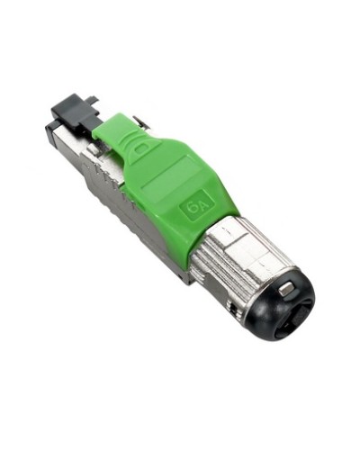 Разъем полевой оконцовки RJ-45 8P8C Hyperline PLUE-8P8C-S-C6A-SH-GN в Иваново Коннекторы и разъемы Pintop.ru