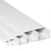 Кабель-канал 100x40x2000, двойной замок, белый (ПожТехКабель)