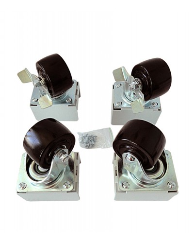 Eurolan Набор роликов 4 шт., до 600 кг, серия S3000 (60A-26-01-31BL) в Иваново Аксессуары для стоек и шкафов Pintop.ru