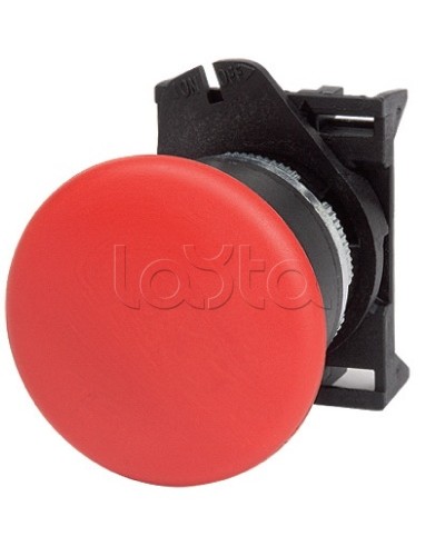 Кнопка грибовидная, прозрачная с фиксацией, красная д. 40 DKC ABHL1M4N в Иваново Аксессуары для стоек и шкафов Pintop.ru