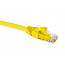 Патч-корд категории 6 UTP 4 пары RJ45-RJ45, желтый, 1м, LSZH (21D-U6-01YL) EuroLAN