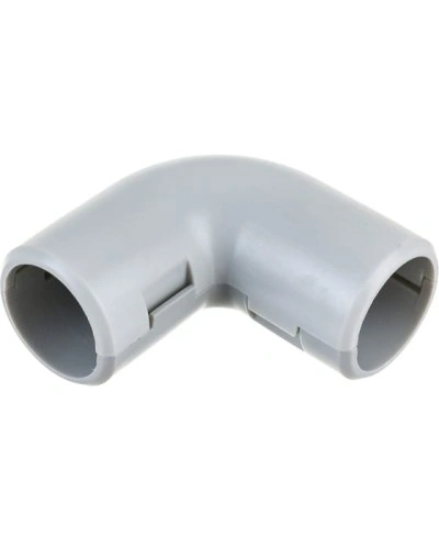 CI20G Угол 90 гр.(2част.) для труб D20мм, цвет белый (1уп = 25шт) Экопласт (41220-25W) в Иваново Повороты, муфты, тройники Pintop.ru