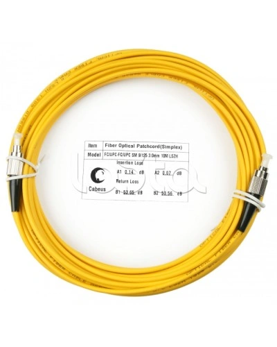 Шнур оптический simplex FC-FC 9/125 sm 10м LSZH Cabeus FOP(s)-9-FC-FC-10m в Иваново Патч-корды оптические Pintop.ru