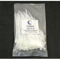 Стяжка нейлоновая неоткрывающаяся, безгалогенная (halogen free), 110x2.5мм, под винт (100 шт) Cabeus GTSC-110