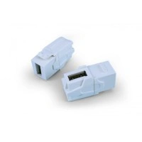 Вставка формата Keystone Jack Hyperline (KJ1-USB-VA3-WH)